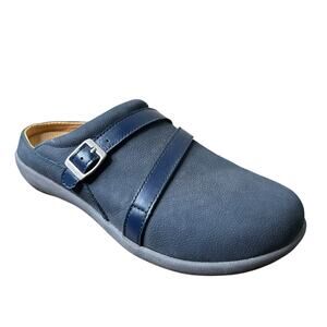 Spenco Shoes Ashton Mule Navy Wool Casual Comfort Orthotic Slip On Size 9